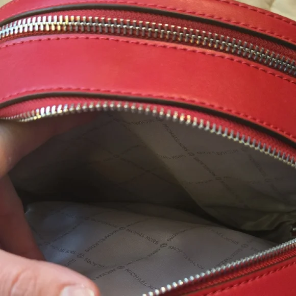 NWOT Michael Kors Dark Pink Backpack - Picture 6 of 10